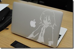 プロ生ちゃんステッカーMacBookAir!