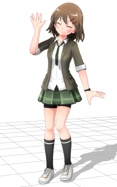 プロ生ちゃん Mmd モデルにスパッツ Ver 追加 プログラミング生放送