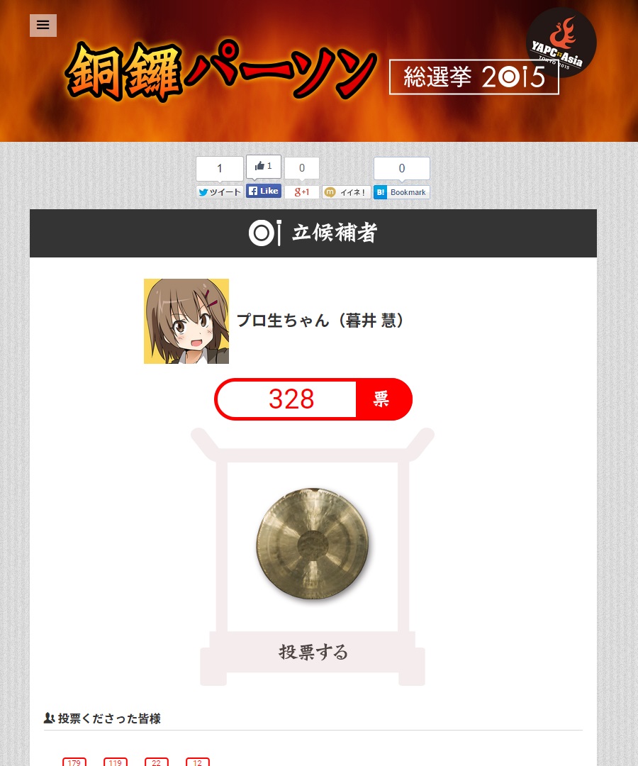 YAPC 銅鑼パーソン