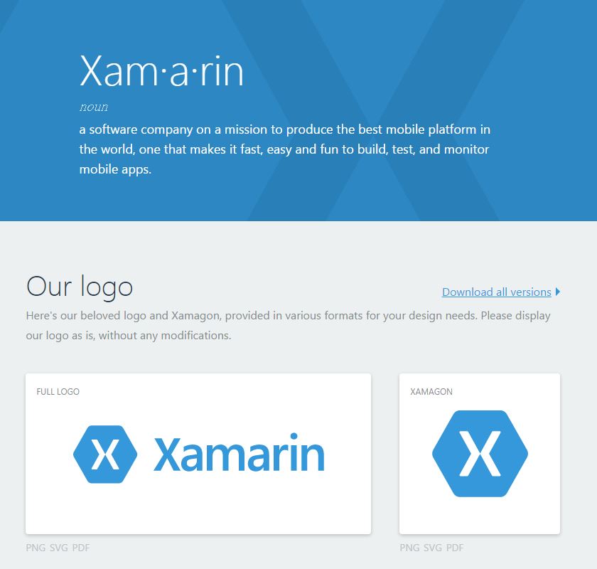 Branding Guidelines - Xamarin 