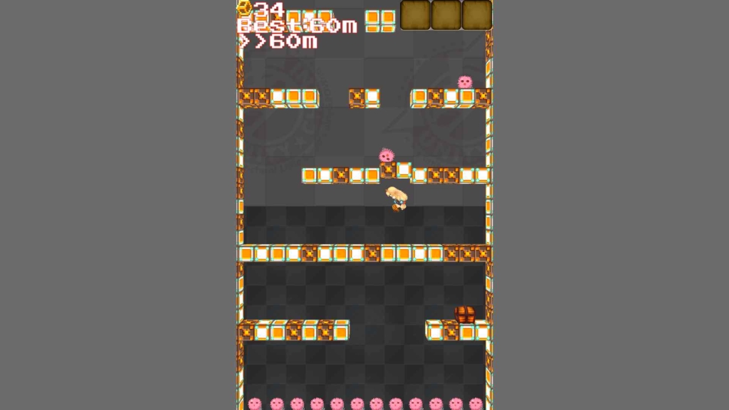 敵は下から叩くと倒せる