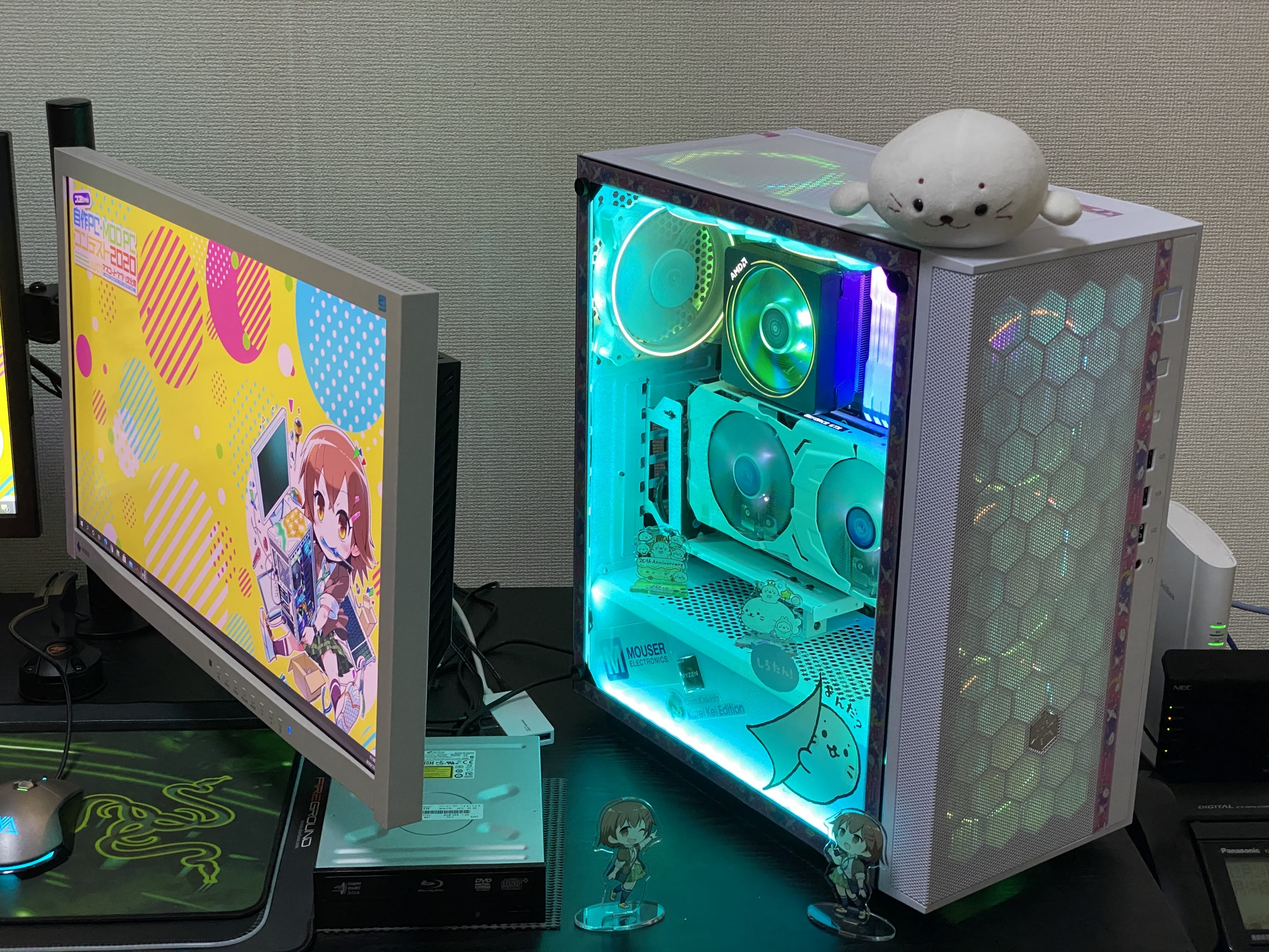 自作pc Mod Pcコンテスト作品 しろたんｐｃ プログラミング生放送